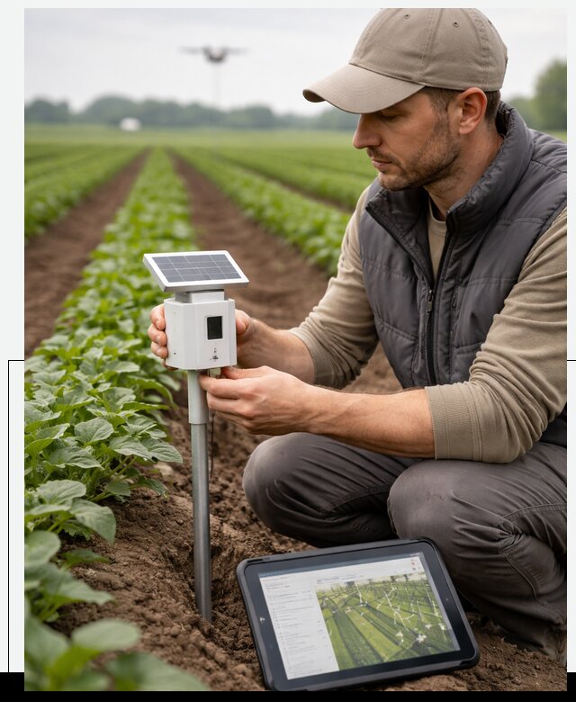 IoT мониторинг сельскохозяйственных полей и контроля в Сургуте