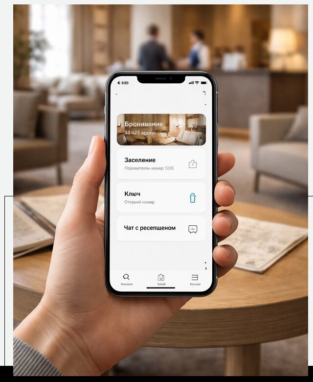 Мобильное приложение для гостей отеля в Сургуте, управление сервисом